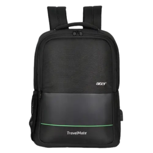 Acer Commercial Backpack ( Premium Black with Embossed Design )