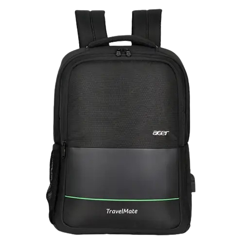 Acer Commercial Backpack ( Premium Black with Embossed Design )