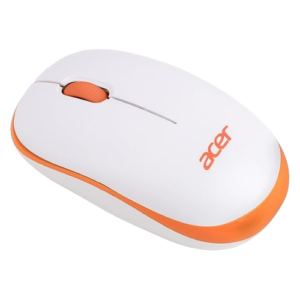 Acer Wireless White/Orange Mouse