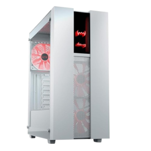 DaWg V' Series 350 Mid-Tower Gaming Cabinet/Case (White)