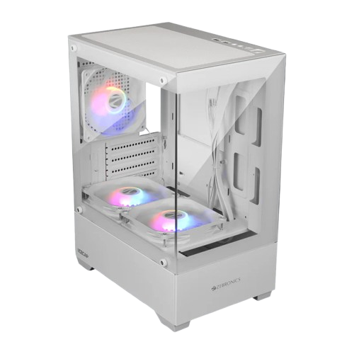 Zeb Icecap Gaming Cabinet (White)